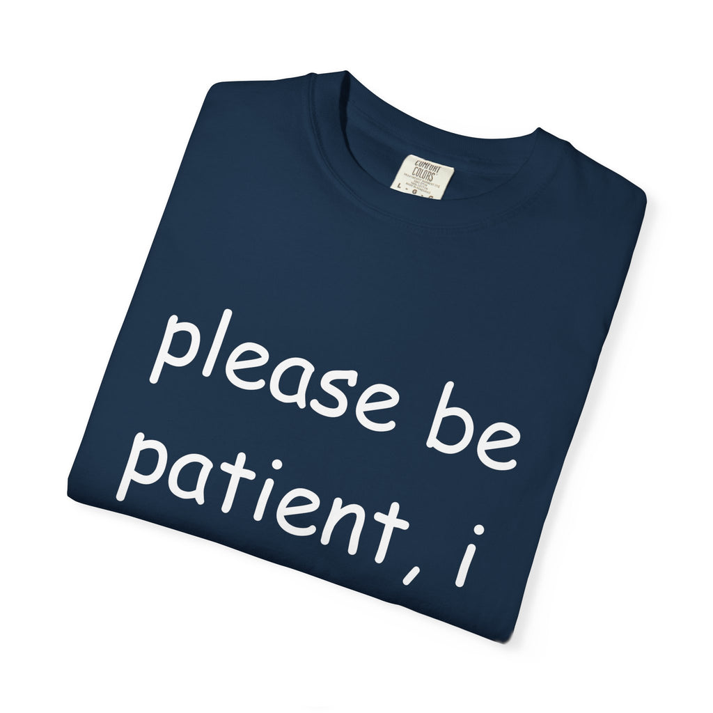 "I Have Autism" T Shirt - Navy - Unisex, Garment-Dyed